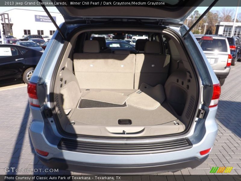Winter Chill Pearl / Dark Graystone/Medium Graystone 2013 Jeep Grand Cherokee Laredo
