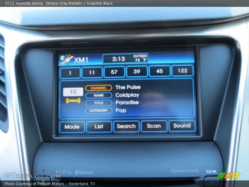 Smoke Gray Metallic / Graphite Black 2013 Hyundai Azera