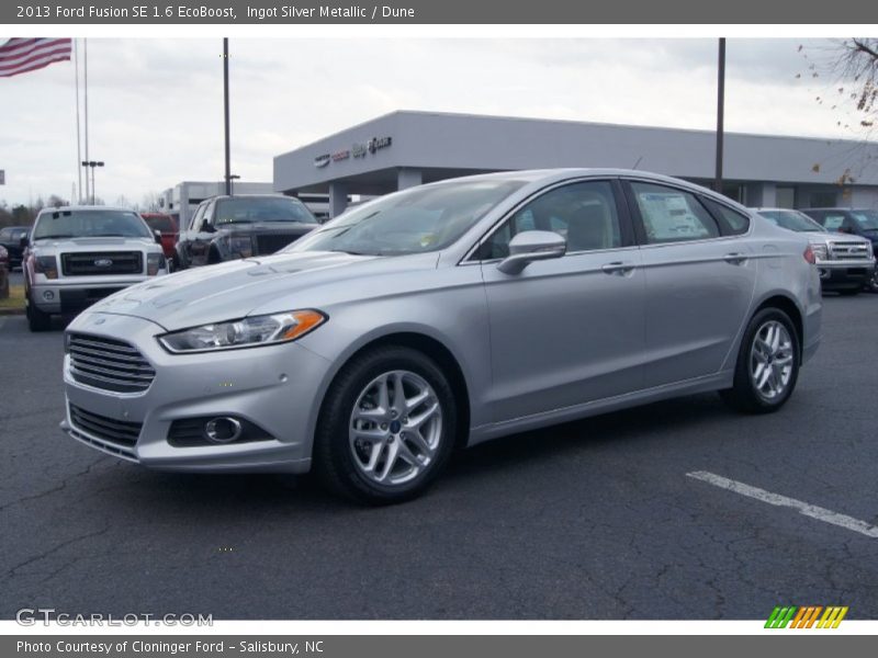 Ingot Silver Metallic / Dune 2013 Ford Fusion SE 1.6 EcoBoost