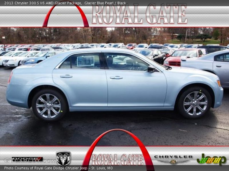 Glacier Blue Pearl / Black 2013 Chrysler 300 S V6 AWD Glacier Package