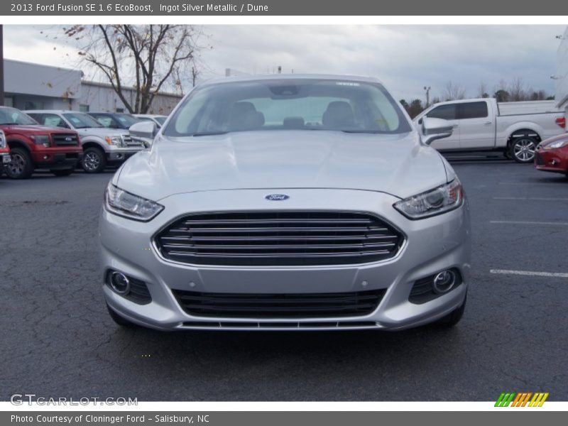 Ingot Silver Metallic / Dune 2013 Ford Fusion SE 1.6 EcoBoost