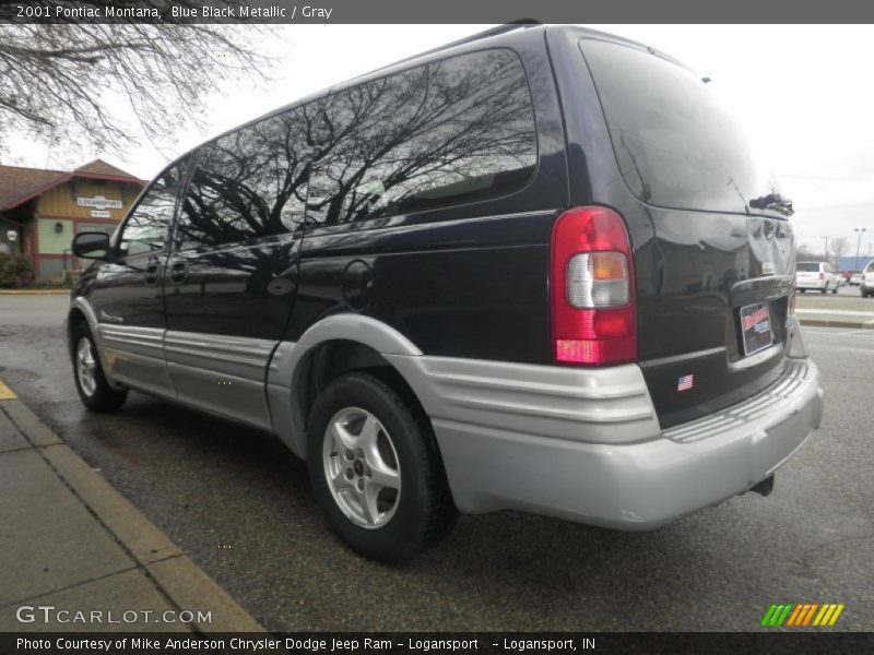 Blue Black Metallic / Gray 2001 Pontiac Montana