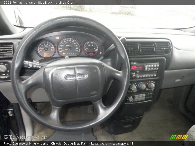 Blue Black Metallic / Gray 2001 Pontiac Montana