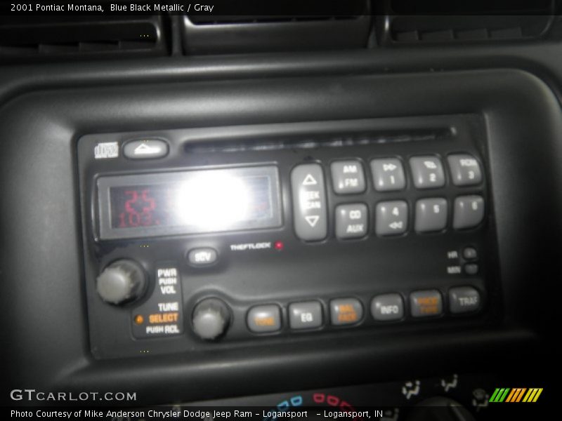 Blue Black Metallic / Gray 2001 Pontiac Montana