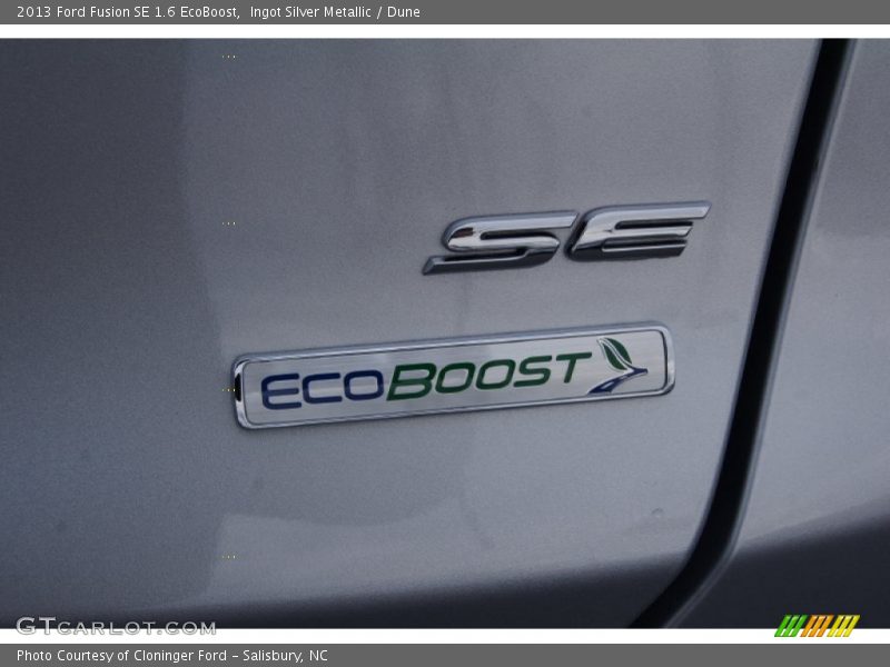 Ingot Silver Metallic / Dune 2013 Ford Fusion SE 1.6 EcoBoost