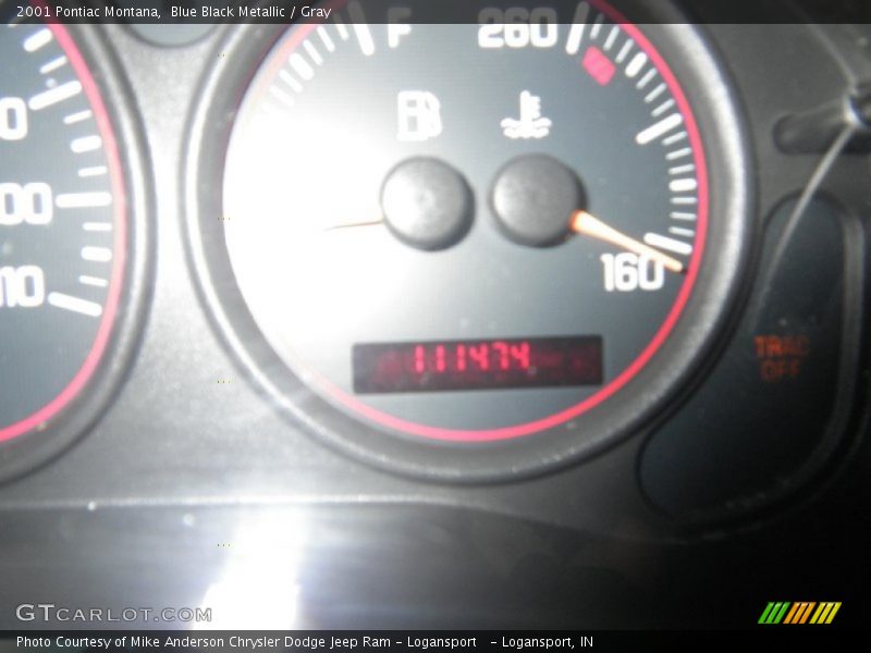 Blue Black Metallic / Gray 2001 Pontiac Montana