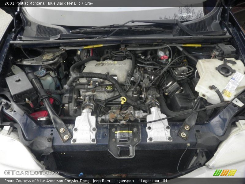 Blue Black Metallic / Gray 2001 Pontiac Montana
