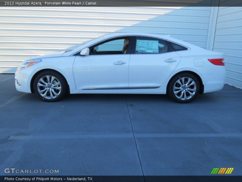 Porcelain White Pearl / Camel 2013 Hyundai Azera