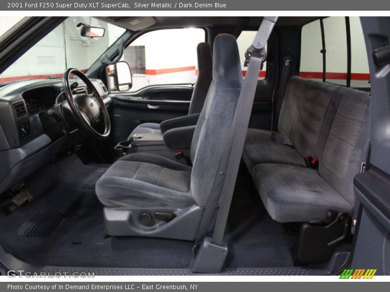  2001 F250 Super Duty XLT SuperCab Dark Denim Blue Interior