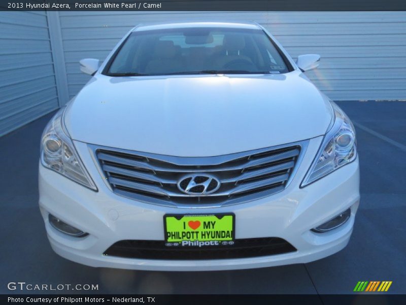 Porcelain White Pearl / Camel 2013 Hyundai Azera