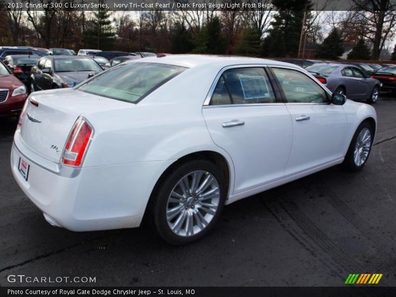 Ivory Tri-Coat Pearl / Dark Frost Beige/Light Frost Beige 2013 Chrysler 300 C Luxury Series