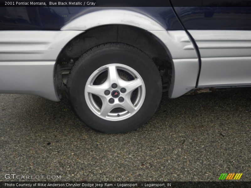 Blue Black Metallic / Gray 2001 Pontiac Montana