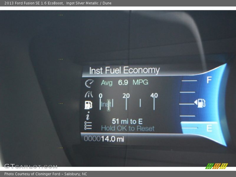 Ingot Silver Metallic / Dune 2013 Ford Fusion SE 1.6 EcoBoost