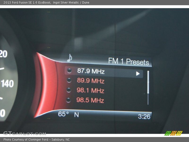 Ingot Silver Metallic / Dune 2013 Ford Fusion SE 1.6 EcoBoost
