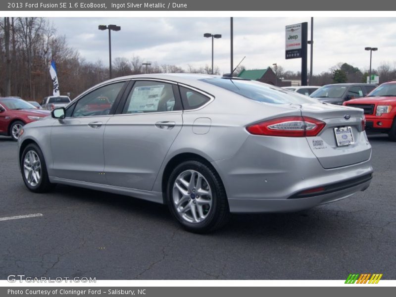 Ingot Silver Metallic / Dune 2013 Ford Fusion SE 1.6 EcoBoost