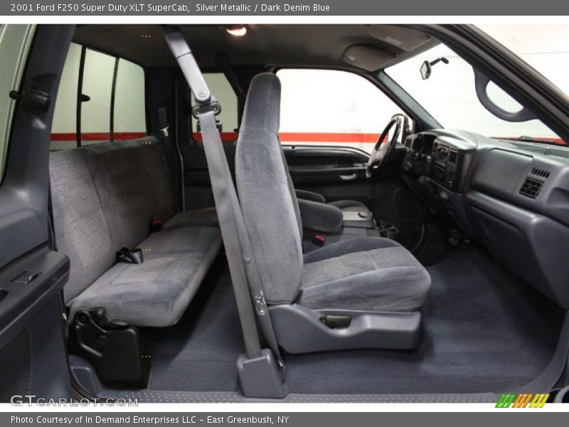  2001 F250 Super Duty XLT SuperCab Dark Denim Blue Interior