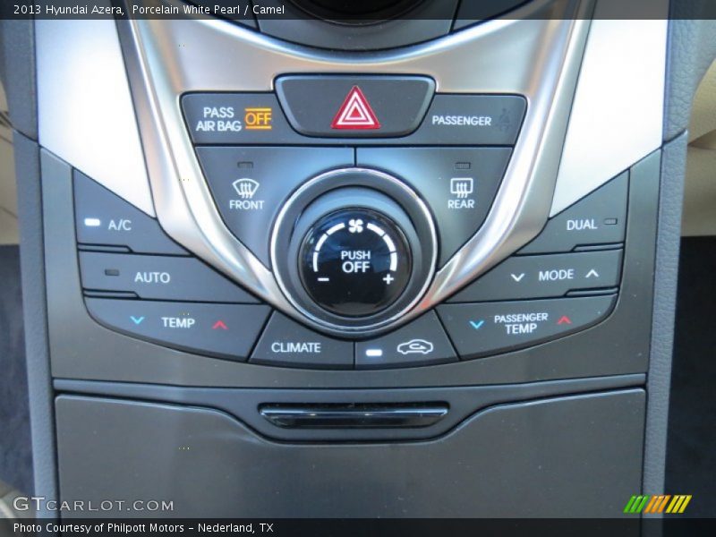 Controls of 2013 Azera 