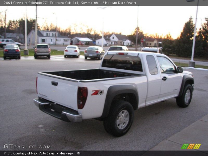 Summit White / Medium Dark Pewter 2004 Chevrolet Colorado Z71 Extended Cab 4x4