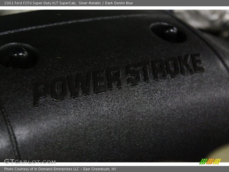 Silver Metallic / Dark Denim Blue 2001 Ford F250 Super Duty XLT SuperCab