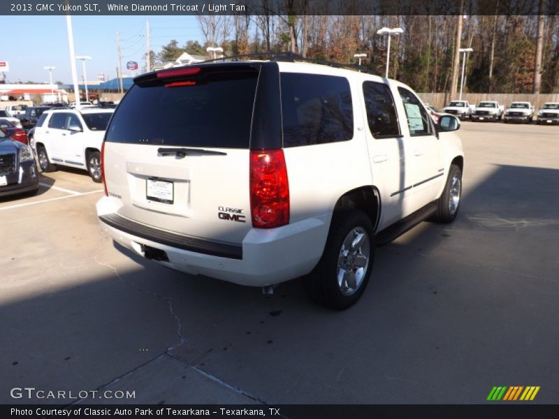 White Diamond Tricoat / Light Tan 2013 GMC Yukon SLT