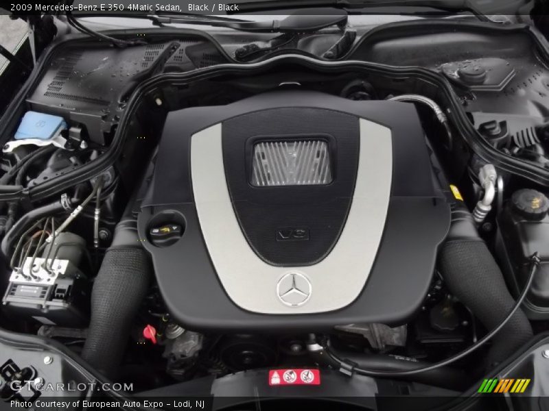 Black / Black 2009 Mercedes-Benz E 350 4Matic Sedan