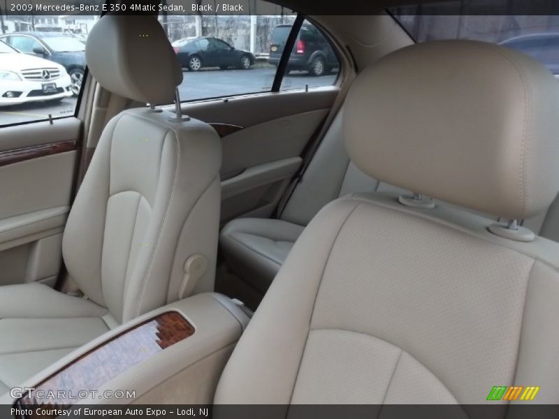 Black / Black 2009 Mercedes-Benz E 350 4Matic Sedan