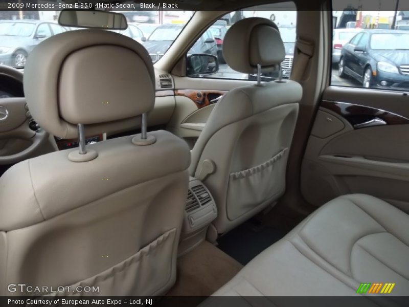 Black / Black 2009 Mercedes-Benz E 350 4Matic Sedan