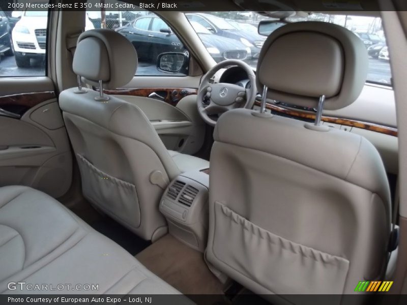 Black / Black 2009 Mercedes-Benz E 350 4Matic Sedan