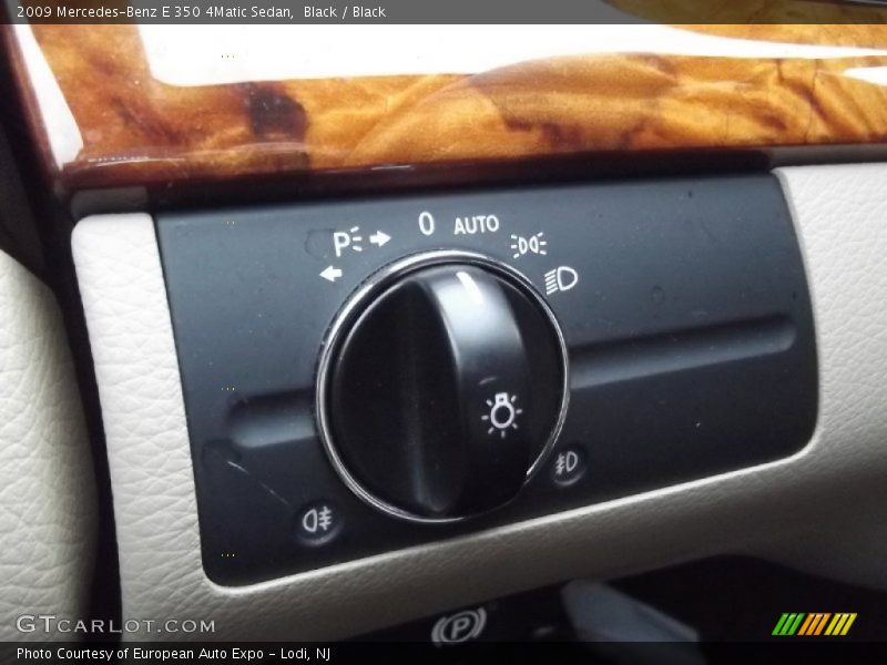 Black / Black 2009 Mercedes-Benz E 350 4Matic Sedan