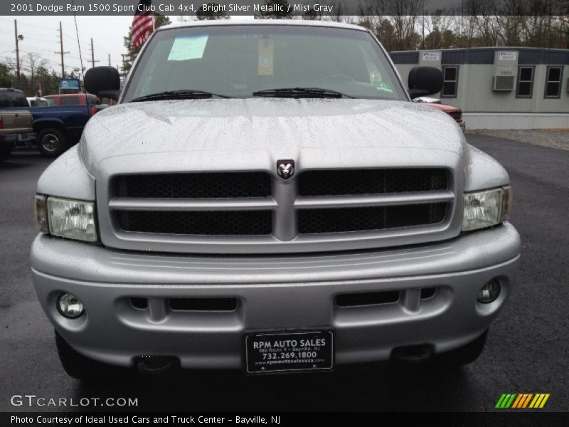 Bright Silver Metallic / Mist Gray 2001 Dodge Ram 1500 Sport Club Cab 4x4