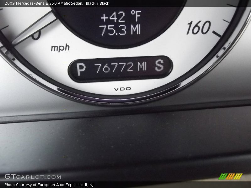 Black / Black 2009 Mercedes-Benz E 350 4Matic Sedan