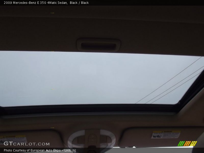 Black / Black 2009 Mercedes-Benz E 350 4Matic Sedan