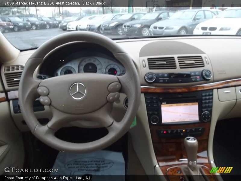 Black / Black 2009 Mercedes-Benz E 350 4Matic Sedan