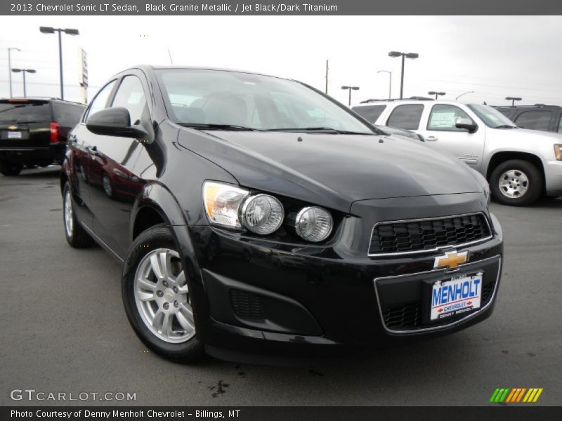 Black Granite Metallic / Jet Black/Dark Titanium 2013 Chevrolet Sonic LT Sedan
