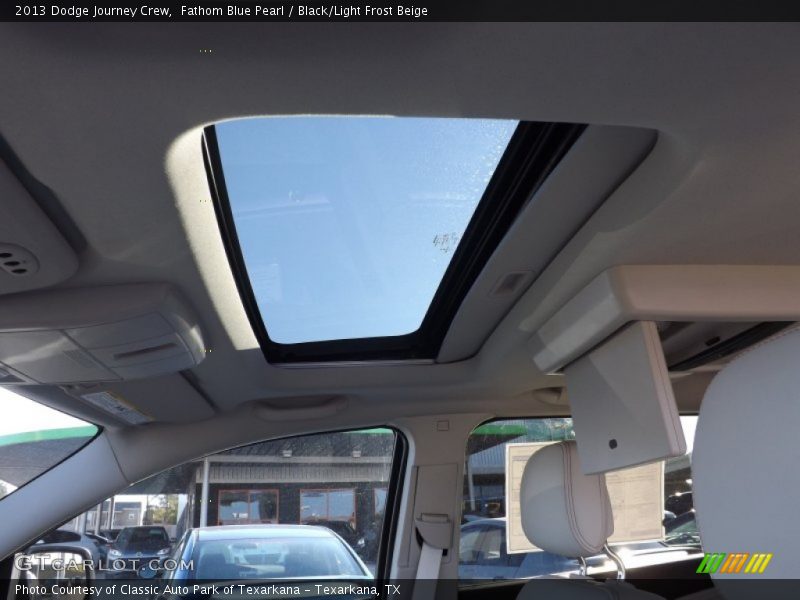 Fathom Blue Pearl / Black/Light Frost Beige 2013 Dodge Journey Crew