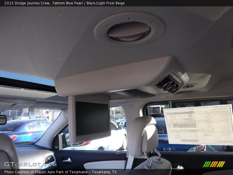 Fathom Blue Pearl / Black/Light Frost Beige 2013 Dodge Journey Crew