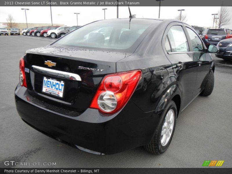 Black Granite Metallic / Jet Black/Dark Titanium 2013 Chevrolet Sonic LT Sedan
