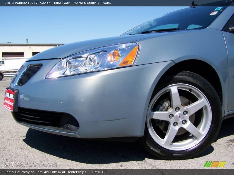 Blue Gold Crystal Metallic / Ebony 2009 Pontiac G6 GT Sedan