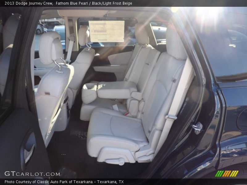 Fathom Blue Pearl / Black/Light Frost Beige 2013 Dodge Journey Crew