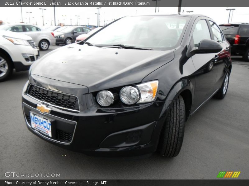Black Granite Metallic / Jet Black/Dark Titanium 2013 Chevrolet Sonic LT Sedan