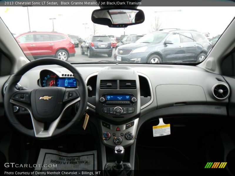 Black Granite Metallic / Jet Black/Dark Titanium 2013 Chevrolet Sonic LT Sedan