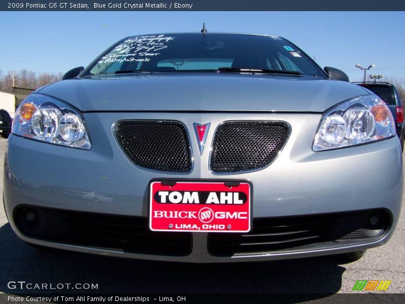 Blue Gold Crystal Metallic / Ebony 2009 Pontiac G6 GT Sedan