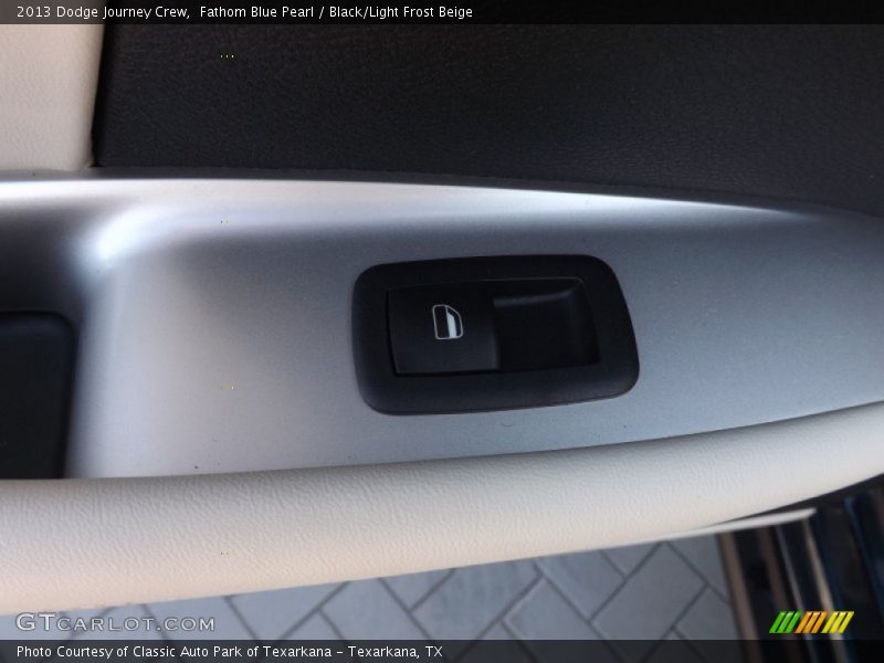 Fathom Blue Pearl / Black/Light Frost Beige 2013 Dodge Journey Crew
