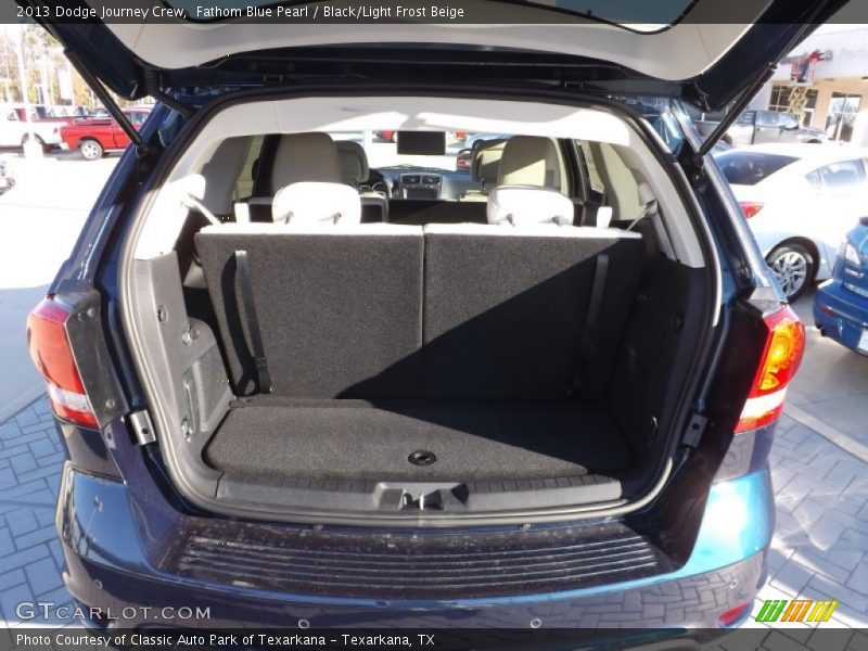 Fathom Blue Pearl / Black/Light Frost Beige 2013 Dodge Journey Crew