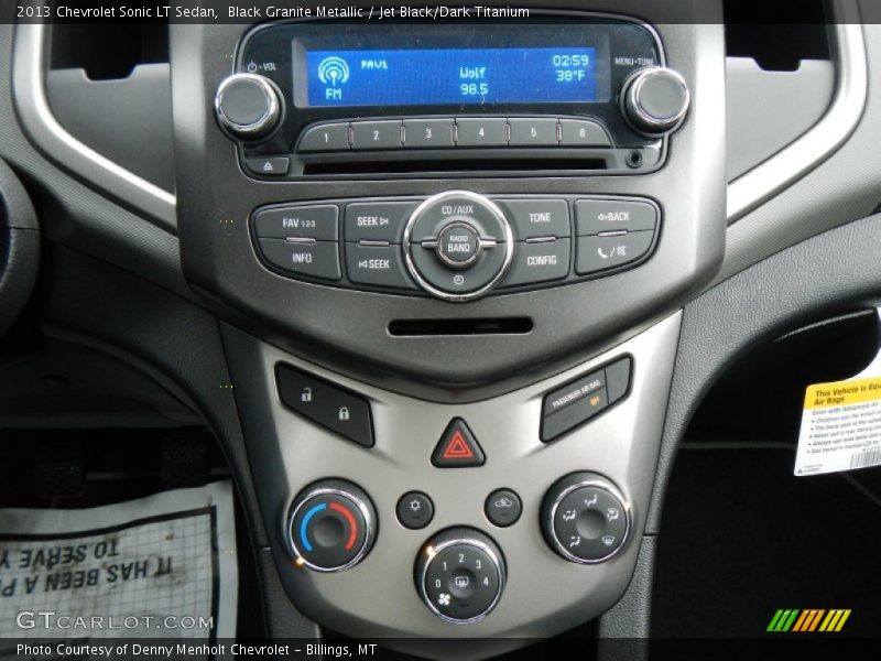 Controls of 2013 Sonic LT Sedan