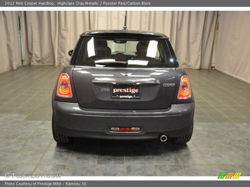 Highclass Gray Metallic / Rooster Red/Carbon Black 2012 Mini Cooper Hardtop