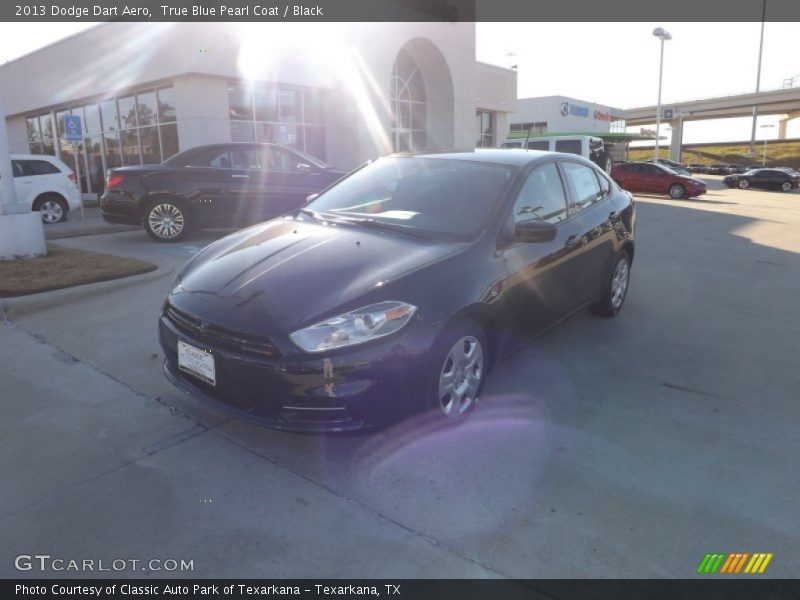True Blue Pearl Coat / Black 2013 Dodge Dart Aero