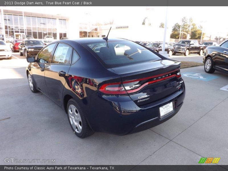 True Blue Pearl Coat / Black 2013 Dodge Dart Aero