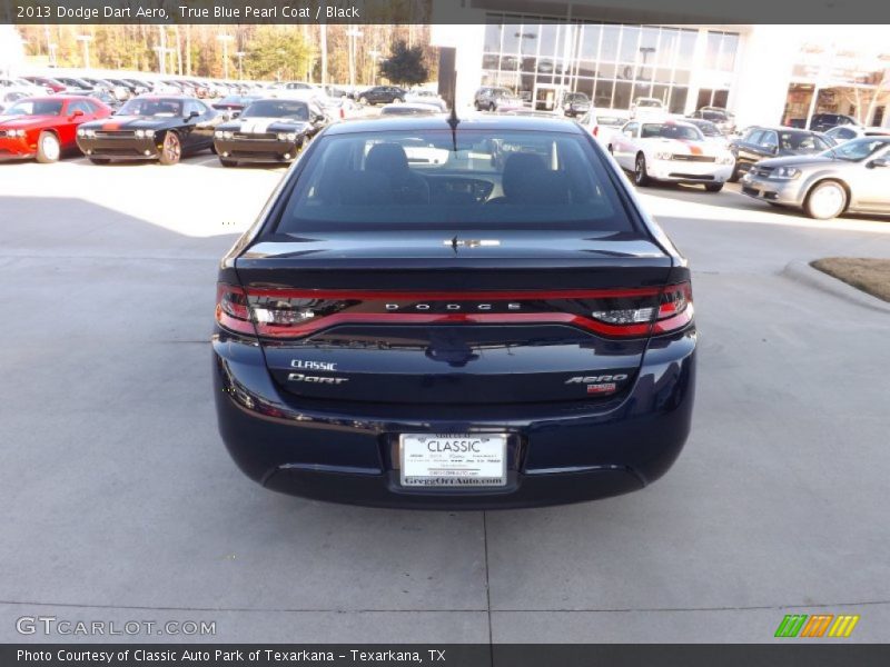 True Blue Pearl Coat / Black 2013 Dodge Dart Aero