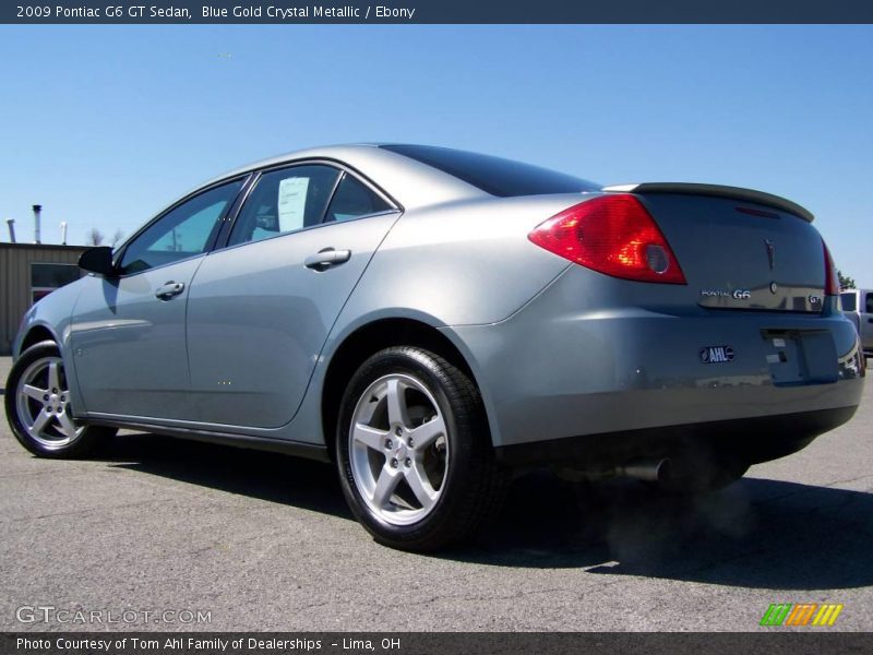 Blue Gold Crystal Metallic / Ebony 2009 Pontiac G6 GT Sedan